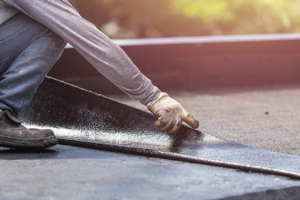 Professional Waterproofing technician working in Boonton, NJ